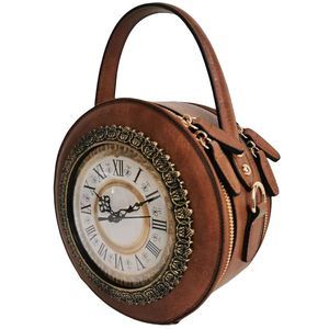 Classic Retro Clock Shaped Crossbody Shoulder Bag Handbag Pvc Unique :|